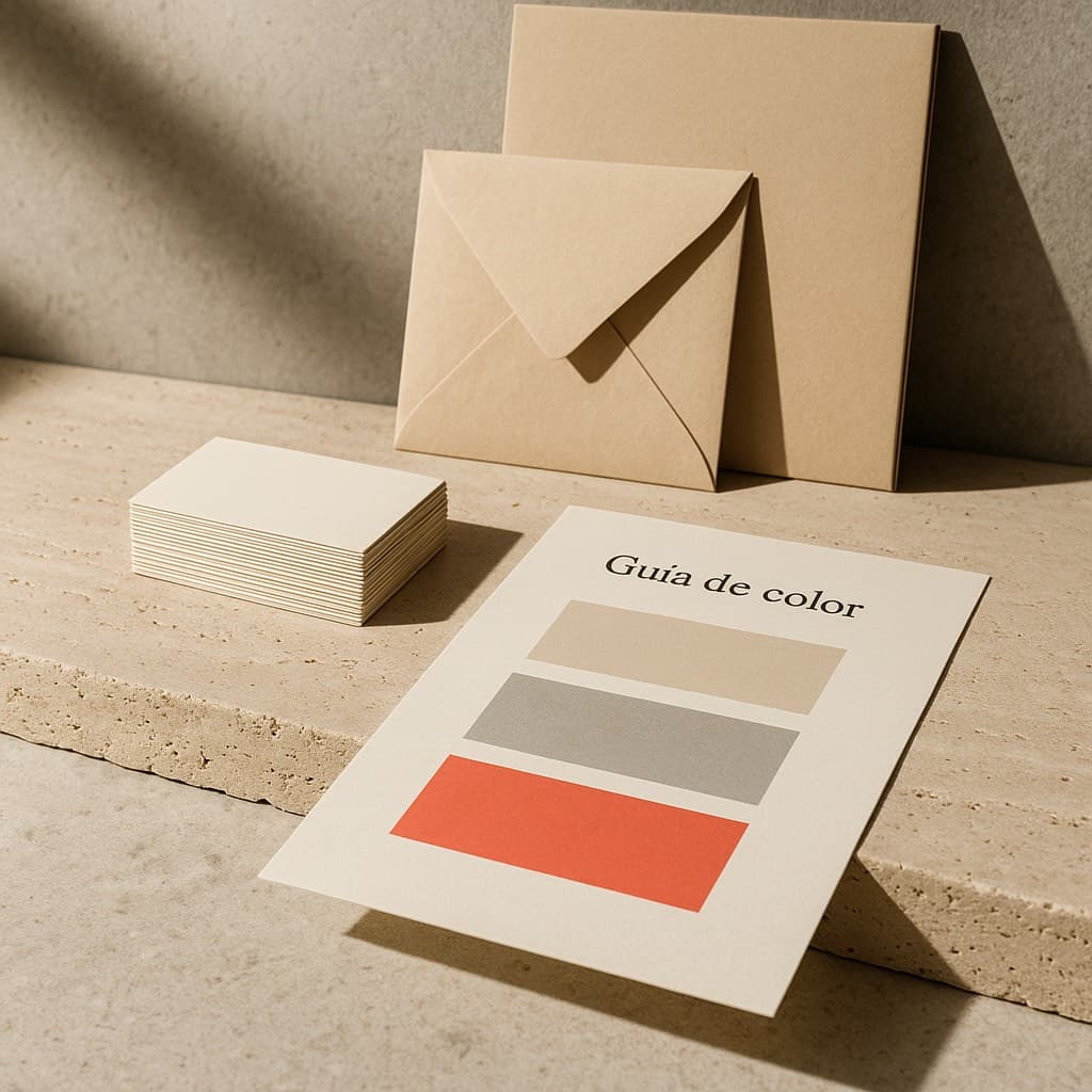 Papelería y aplicaciones de una identidad de marca