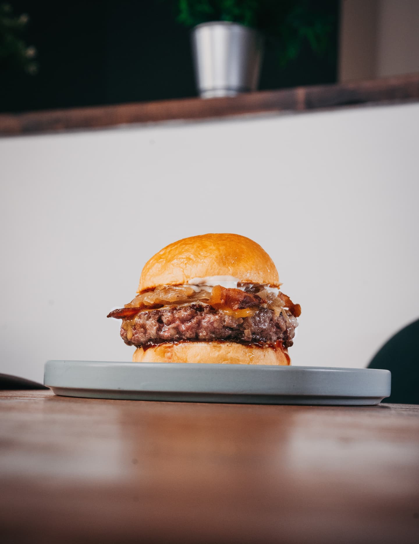 Hamburguesa de Terra Burgers fotografiada per al seu Instagram